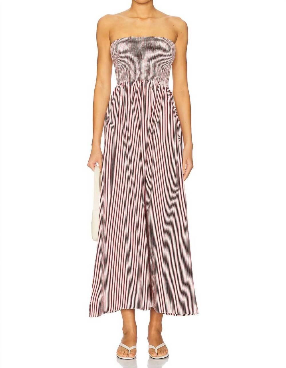 NEW FAITHFULL THE BRAND sanya maxi dress in clare stripe